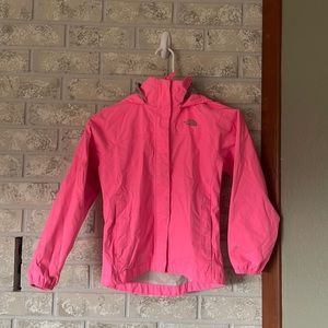 The north face rain coat